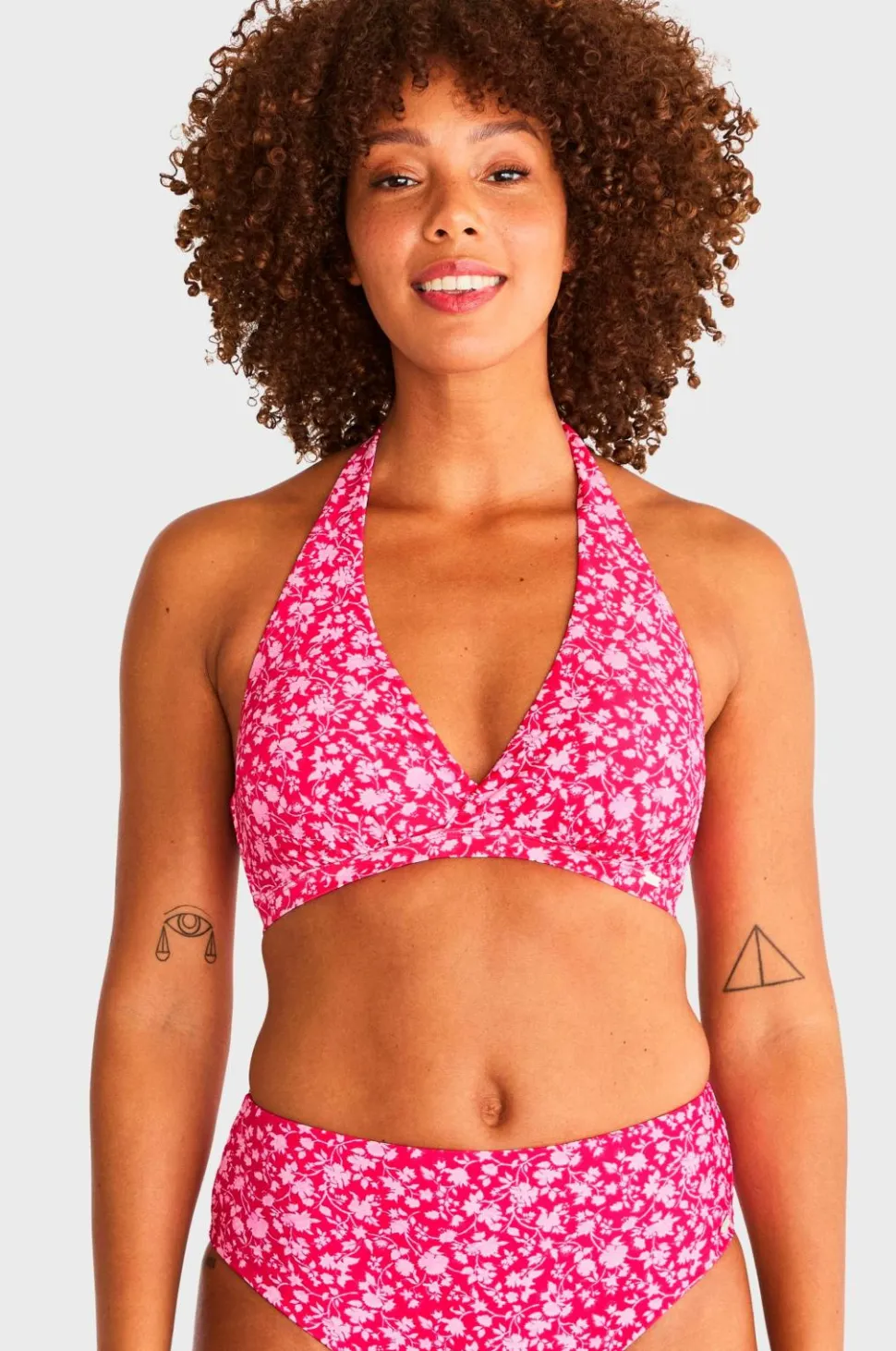 Abecita by Swegmark Bikini-bh Maui Halterneck Bikini bra Black Printed