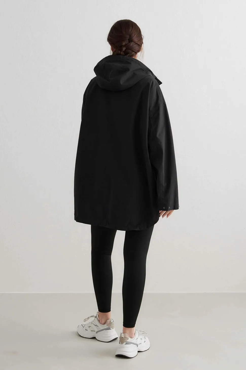 Aim'n Anorak Black Oversized Anorak