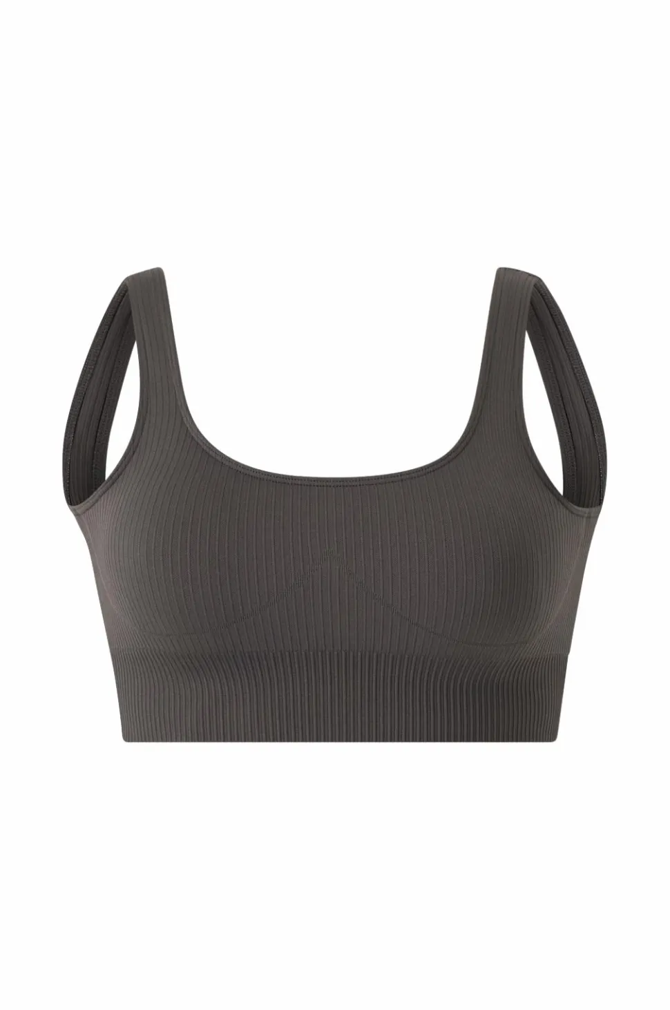 Aim'n Sports-bh Shadow Grey Ribbed Seamless Bra