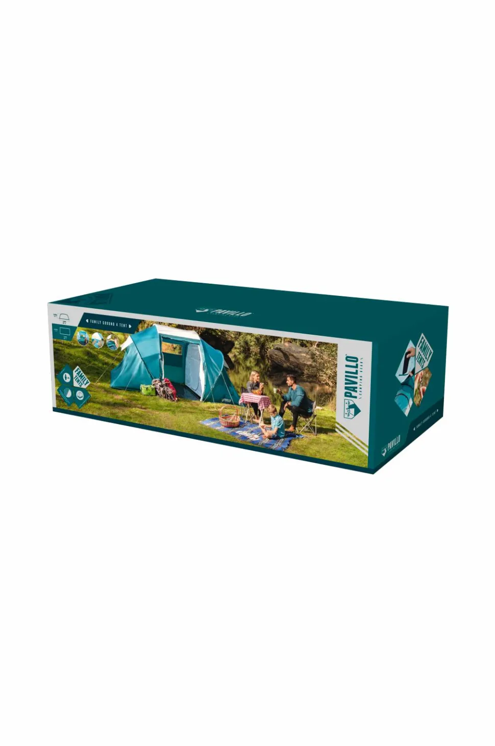 Bestway Familietelt 4-mands 4,60 m X 2,30 m X 1,85 m