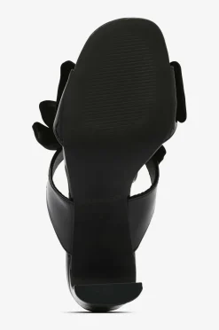 Bianco Højhælet sko biaCherry Bow Mule Patent Velvet