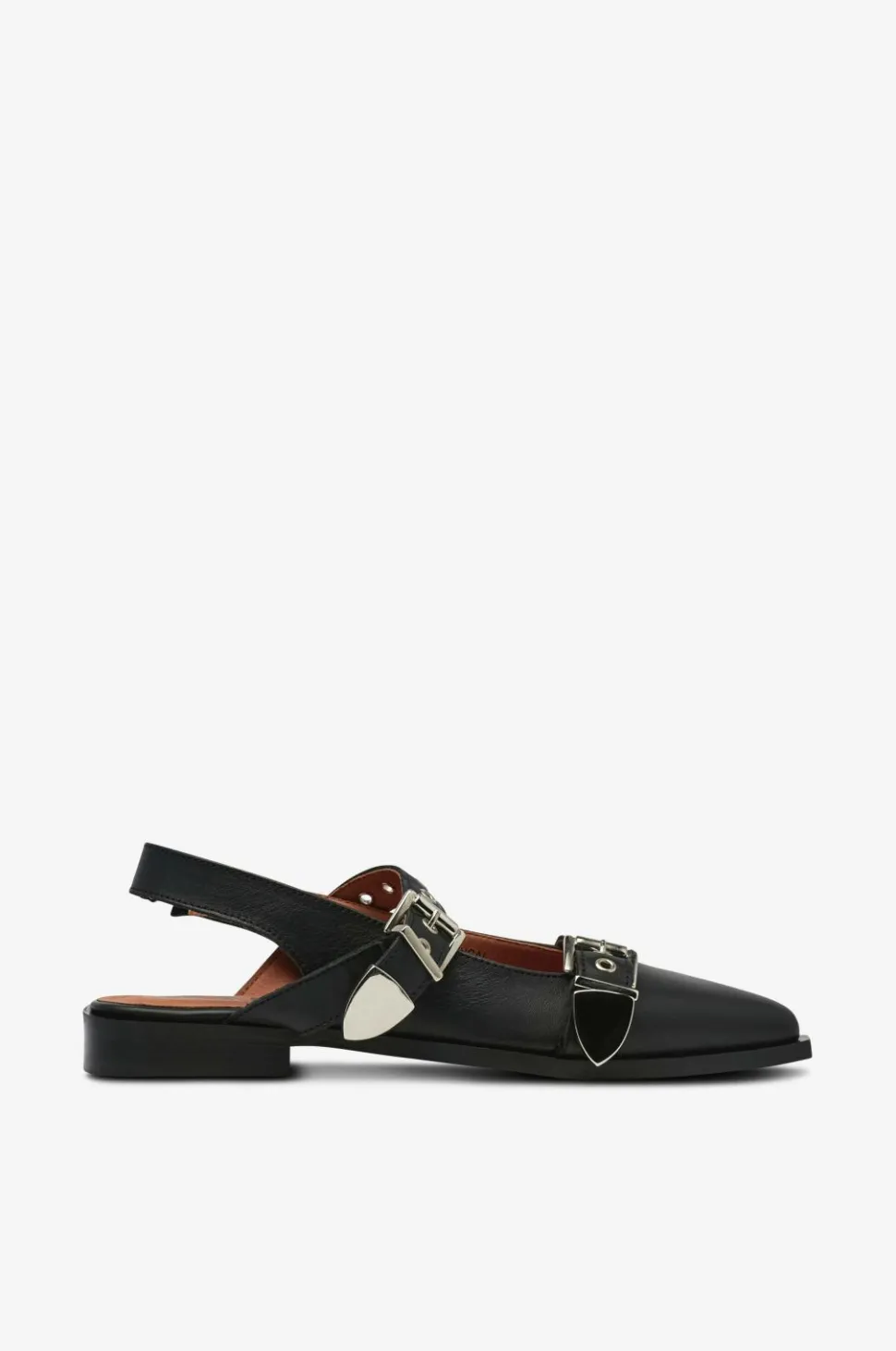 Bianco Slingback Biavictoria Buckle Smooth Leather