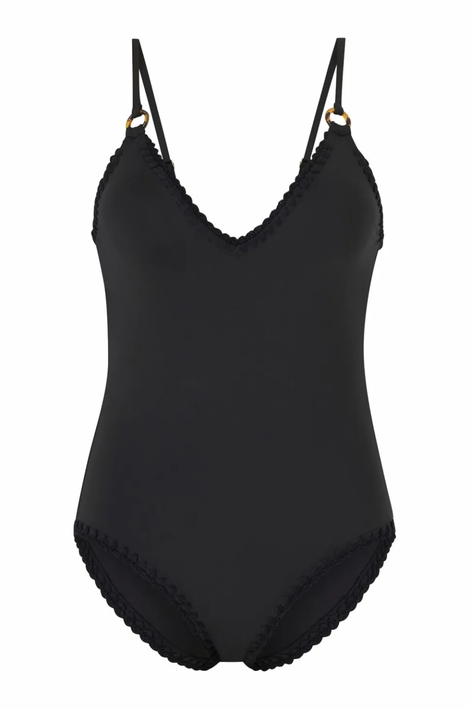 By Malina Badedragt Nila V-neck Crochet Trimmed