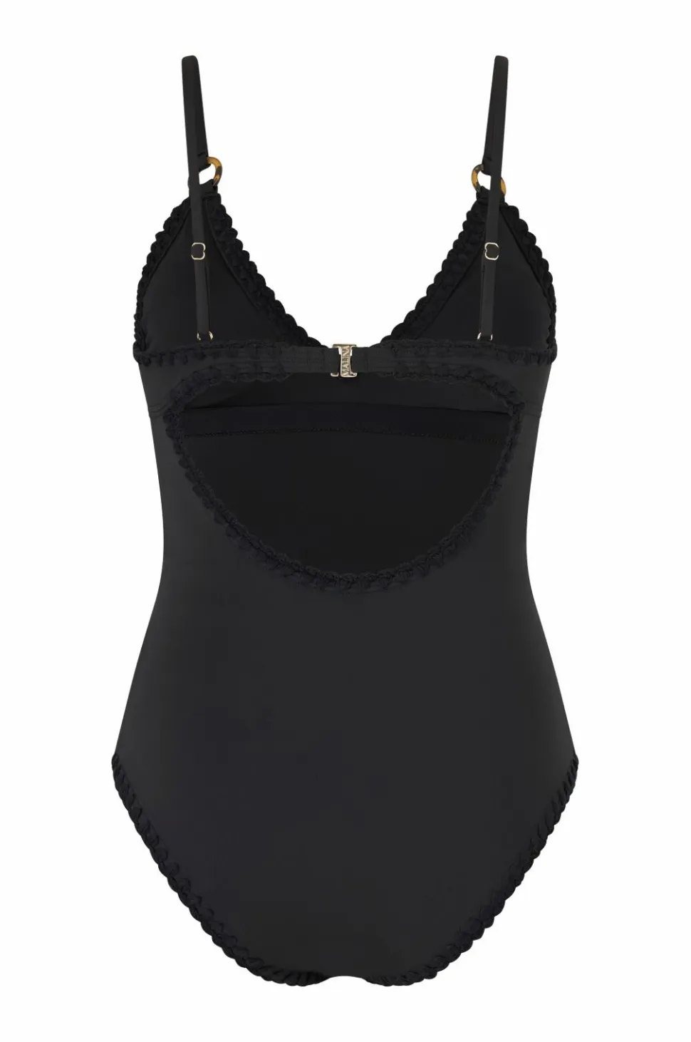 By Malina Badedragt Nila V-neck Crochet Trimmed