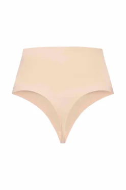 Bye Bra Shapingtrusse Waist Control Thong | Beige - firm support