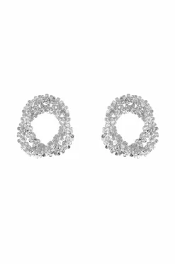 Caroline Svedbom Øreringe Gemma Knot Earrings Rhodium