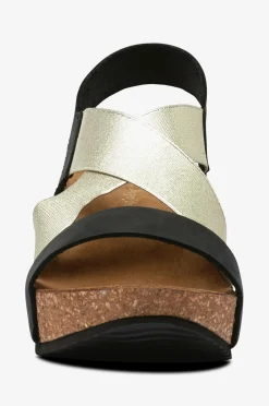 Copenhagen Shoes Sandaler med hæl Stacia 24 Gold Combi