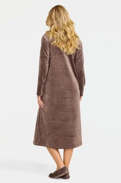 Damella Hyggelig kjole Velour Fleece Robe