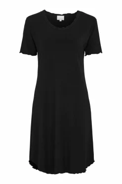 Damella Natkjole Short Sleeve i bomuldsviscose