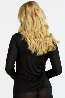 Damella Top Long Sleeve i silke
