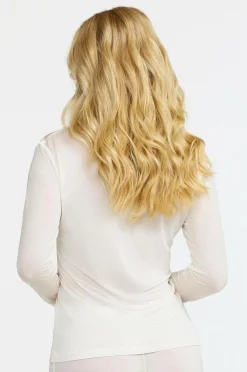 Damella Top Long Sleeve i silke