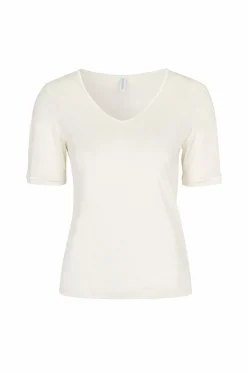 Damella Top Short Sleeve i silke