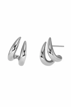 Edblad Øreringe Spire Hoops L Steel