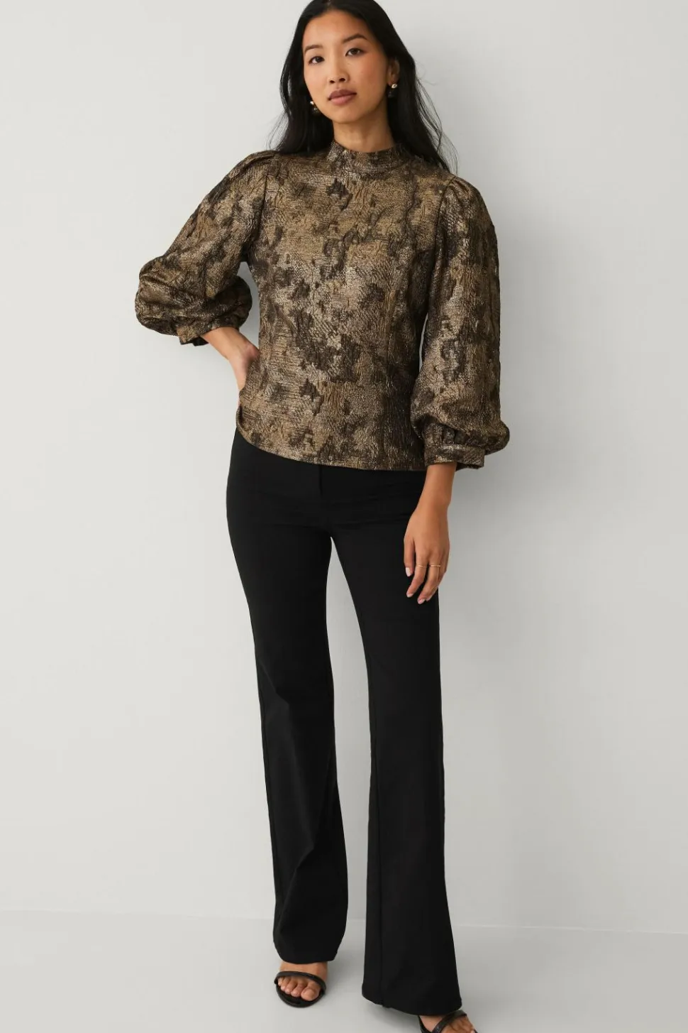 Ellos Collection Bluse i Jacquard