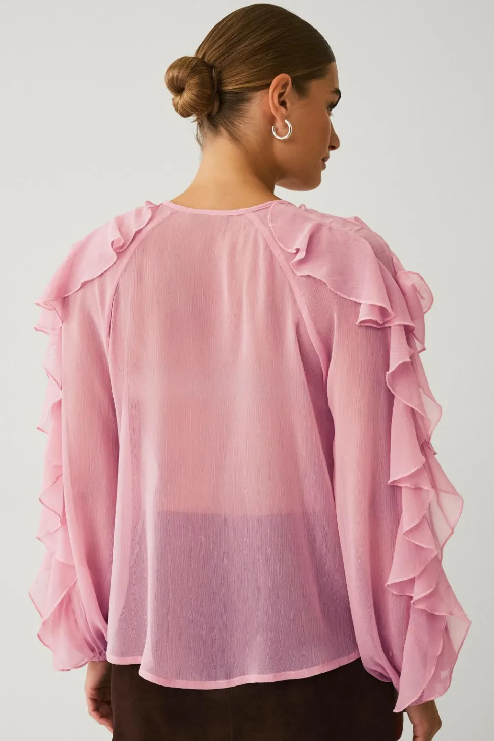 Ellos Collection Bluse med volanter