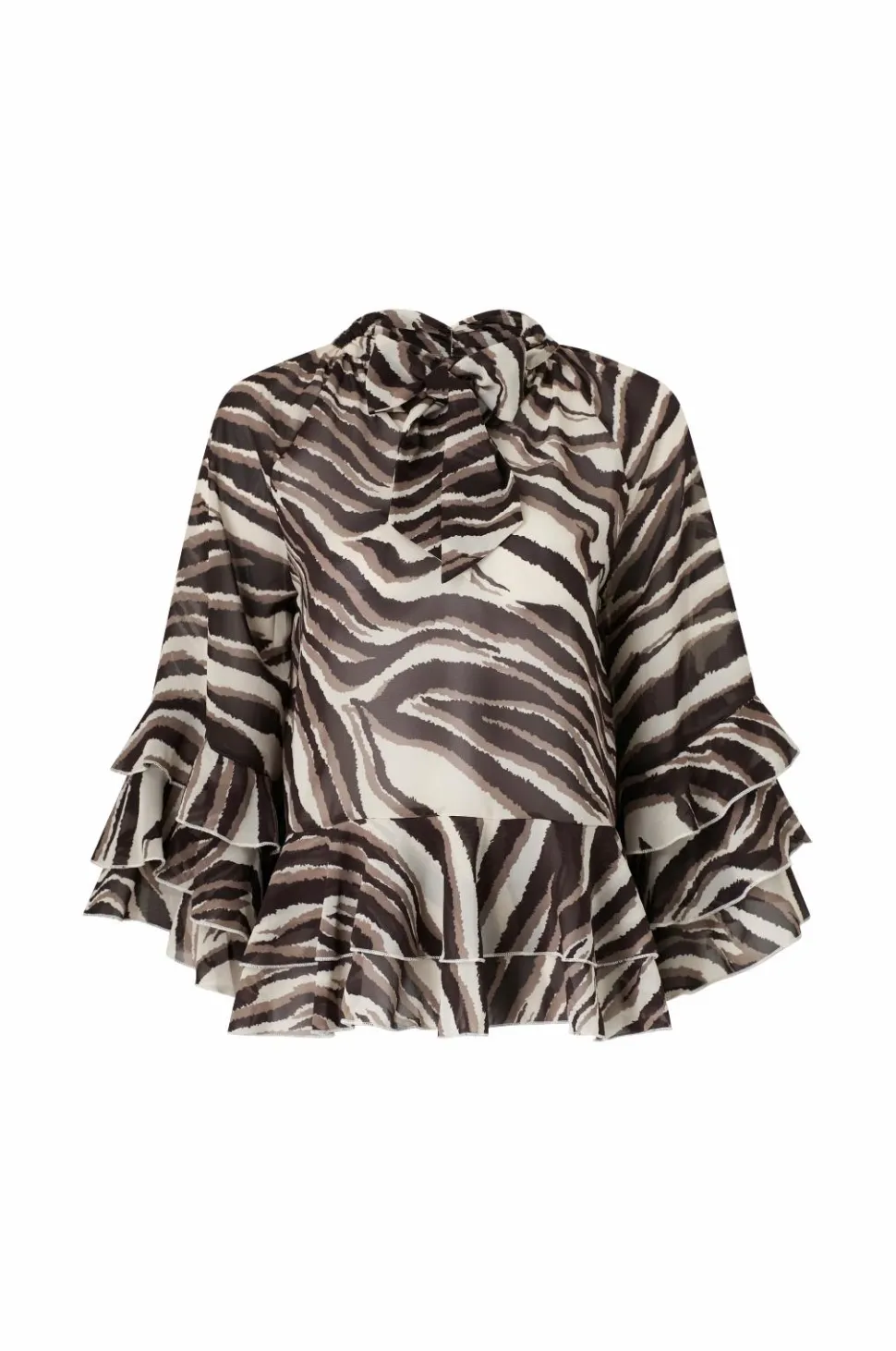 Ellos Collection Bluse med volanter