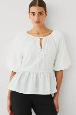 Ellos Collection Bluse med pufærmer