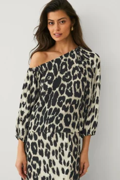 Ellos Collection Bluse med nedsænket skulder