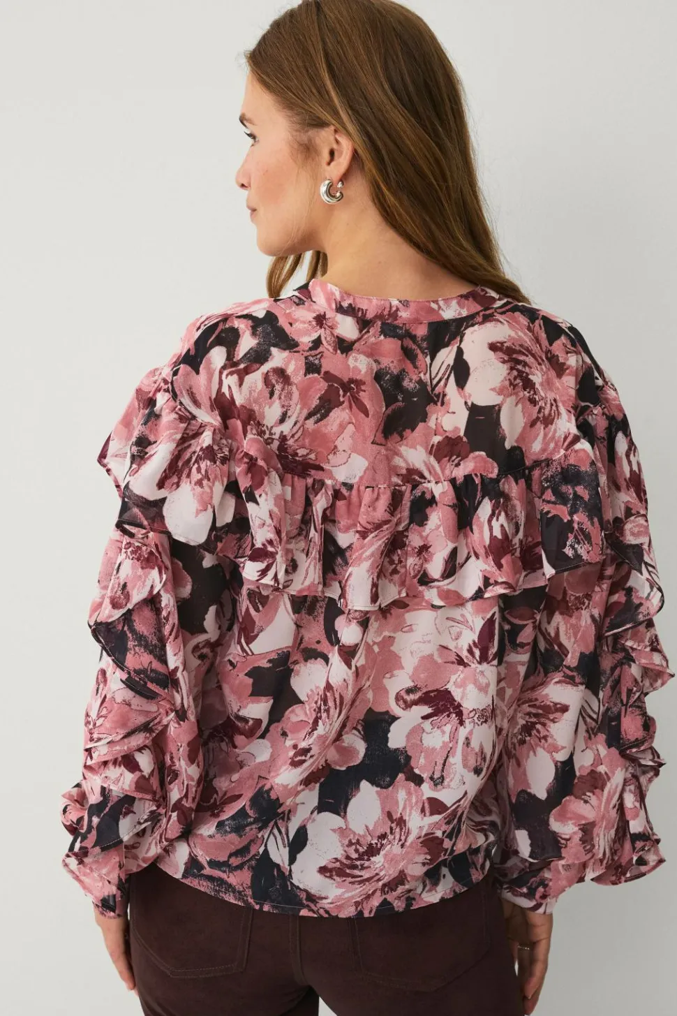 Ellos Collection Bluse med volanter