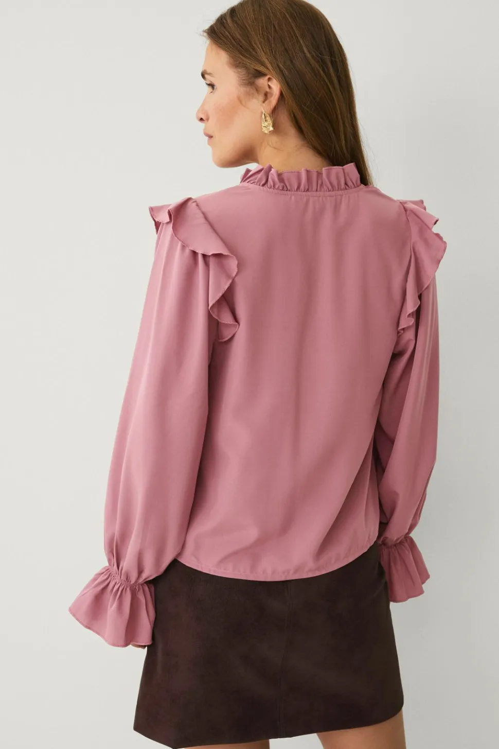 Ellos Collection Bluse med volanter