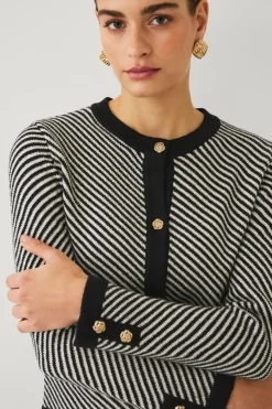 Ellos Collection Cardigan med striber