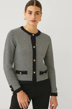 Ellos Collection Cardigan med striber