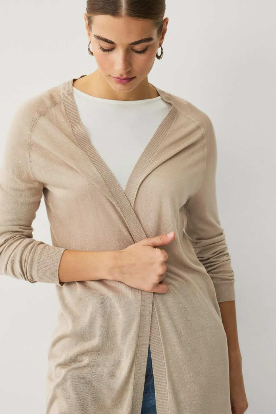 Ellos Collection Fintstrikket cardigan