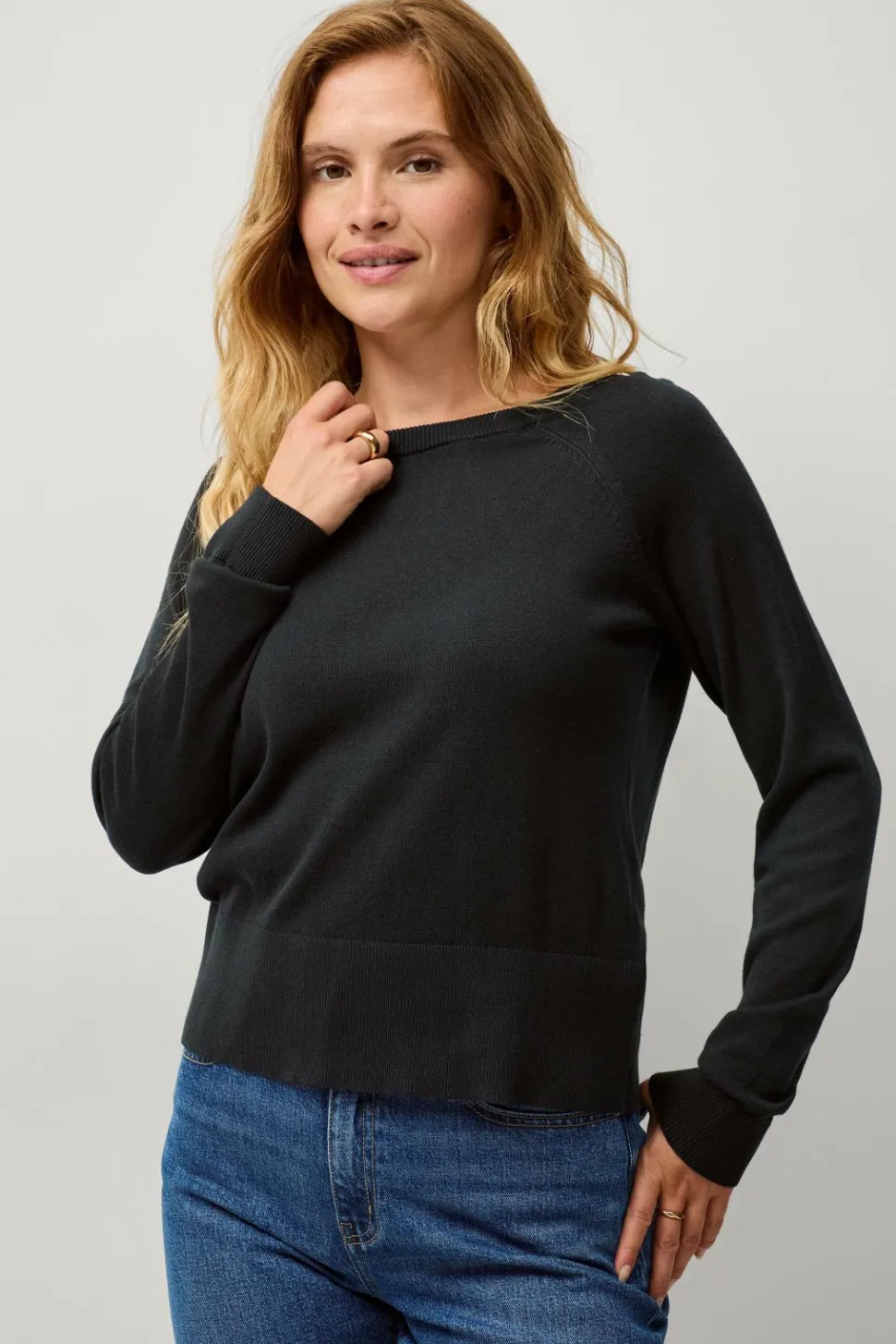 Ellos Collection Fintstrikket Pullover