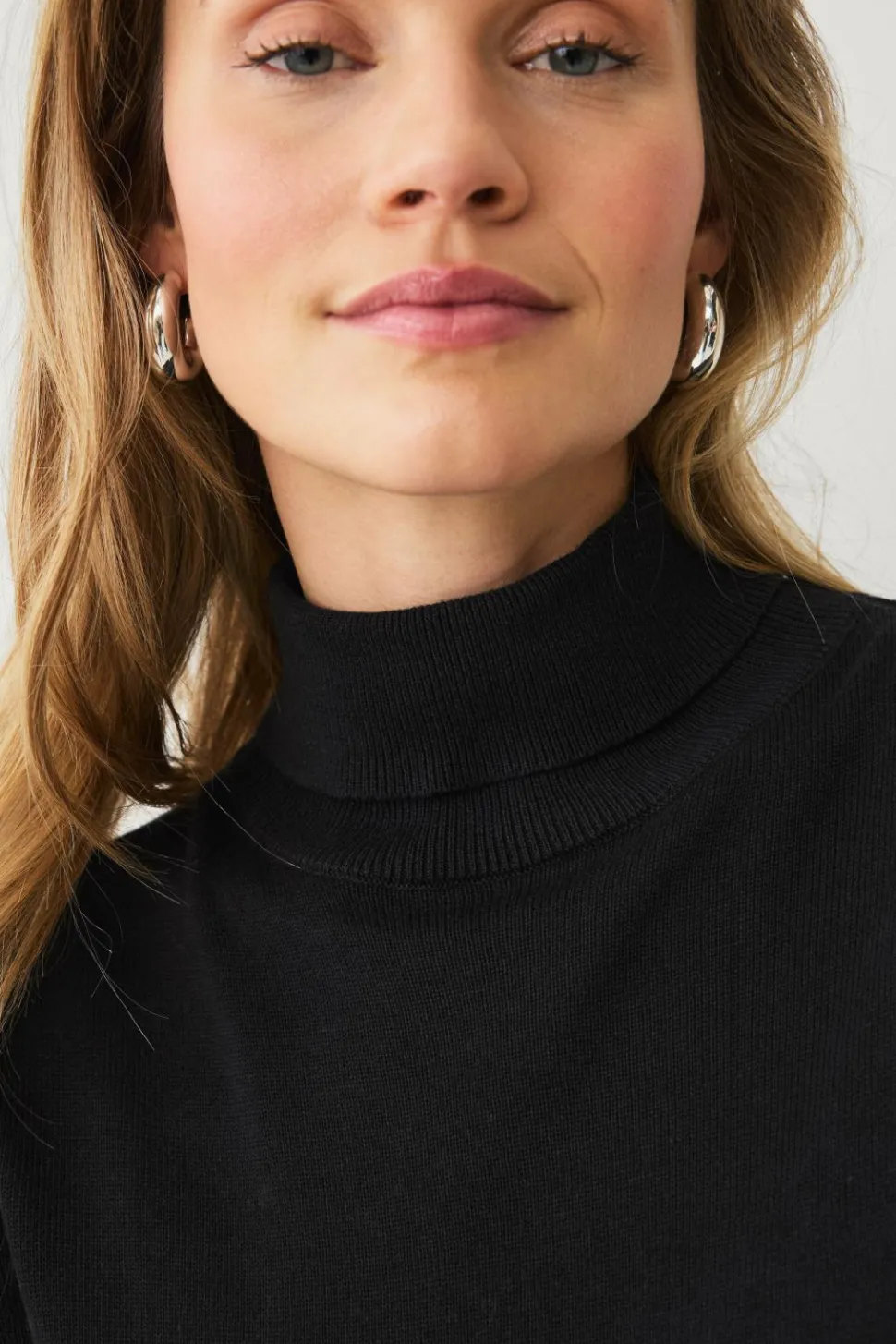 Ellos Collection Fintstrikket turtleneck trøje