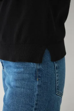 Ellos Collection Fintstrikket turtleneck trøje