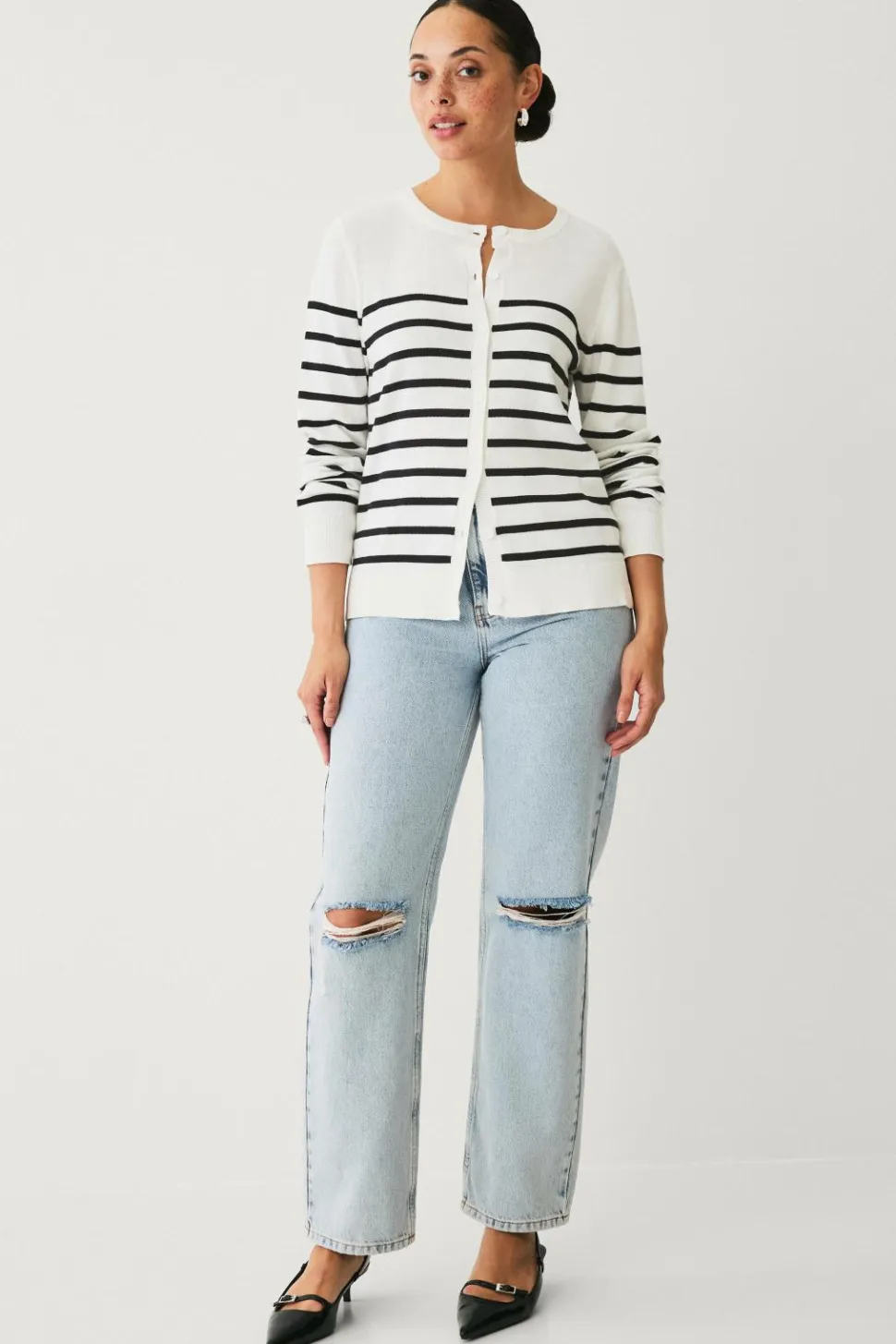 Ellos Collection Fintstrikket cardigan