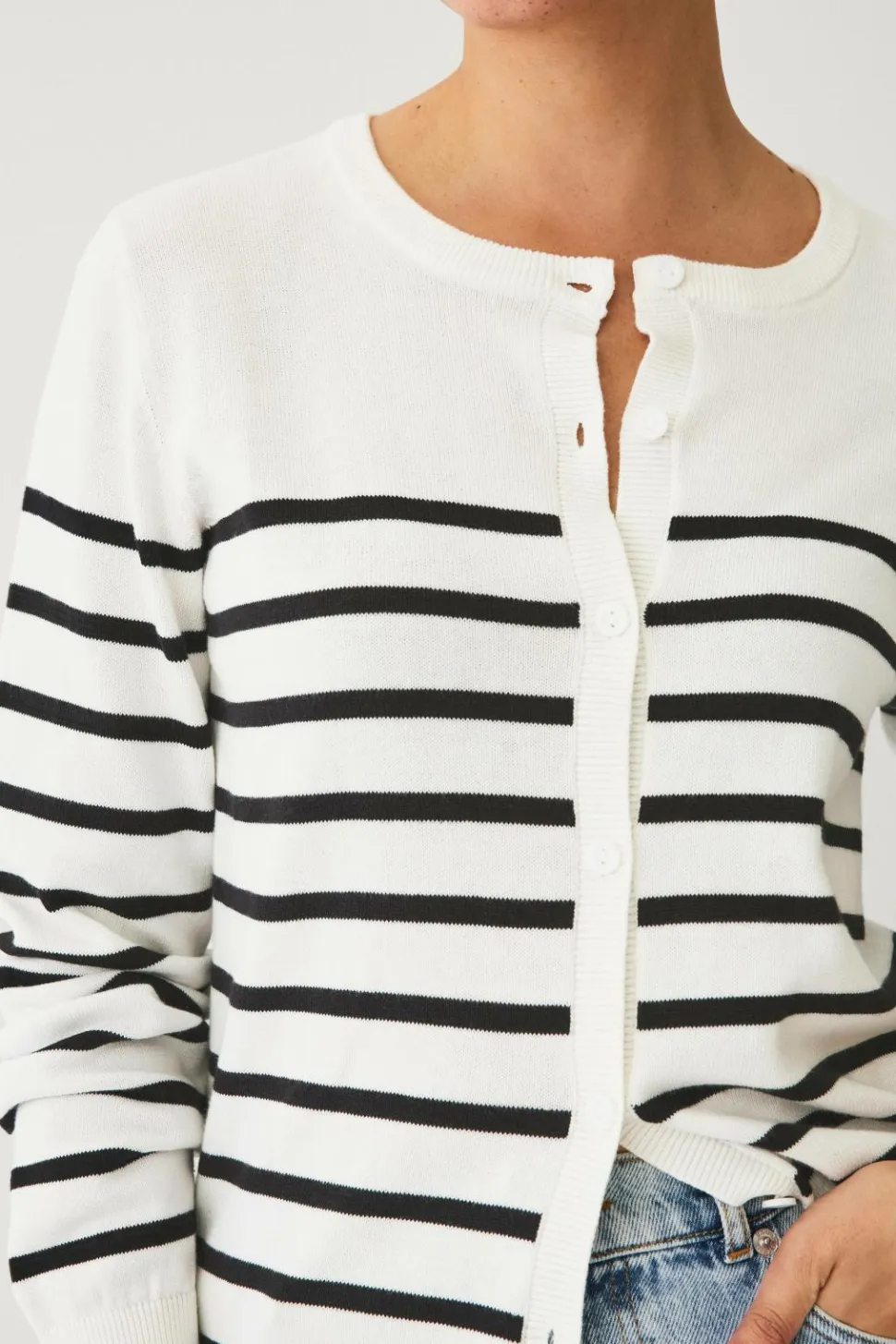 Ellos Collection Fintstrikket cardigan