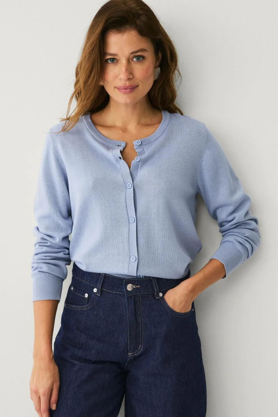 Ellos Collection Fintstrikket cardigan