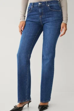 Ellos Collection Flared stretch-jeans med lav talje