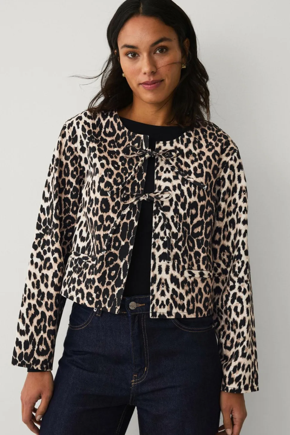 Ellos Collection Jakke med leopardprint