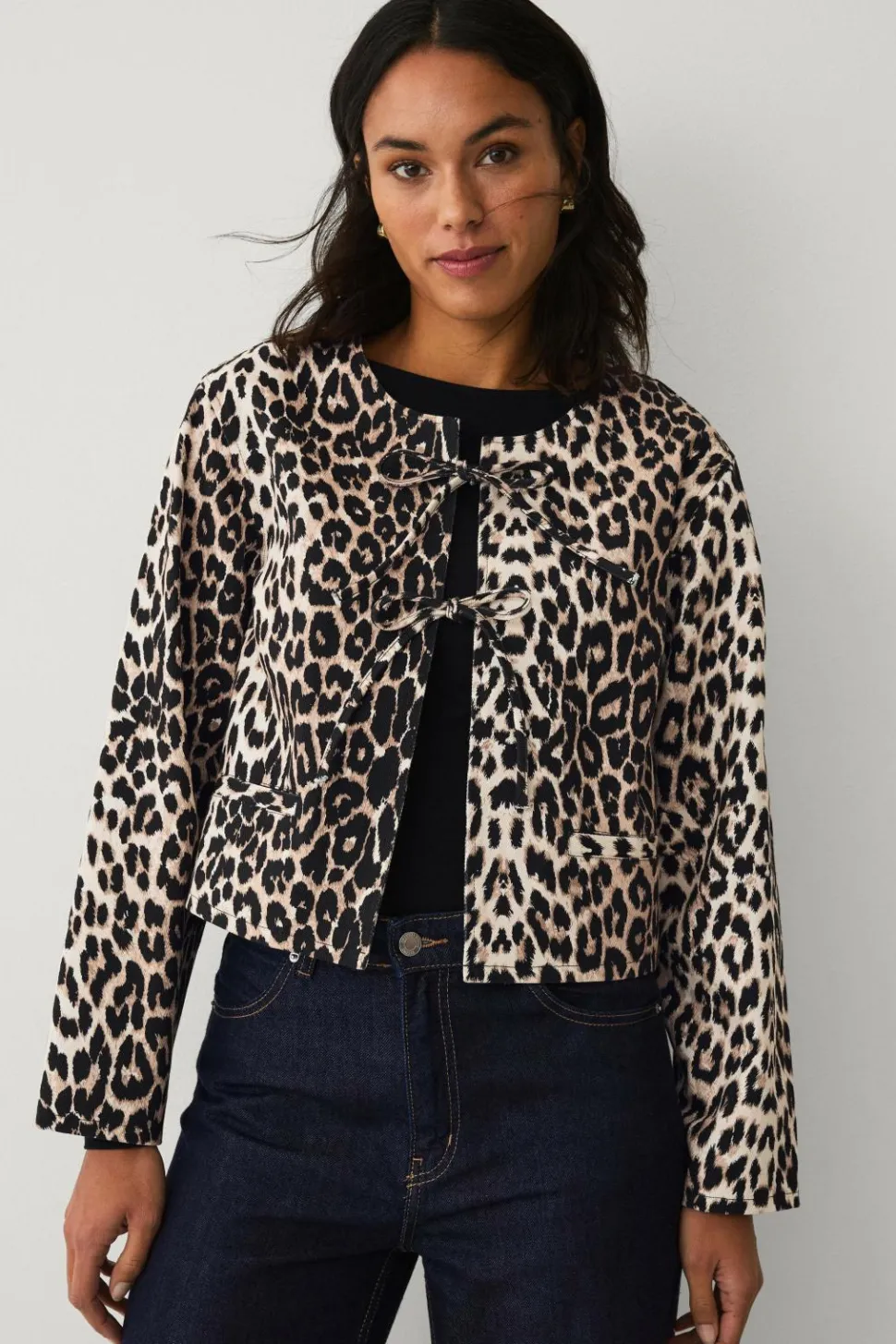 Ellos Collection Jakke med leopardprint