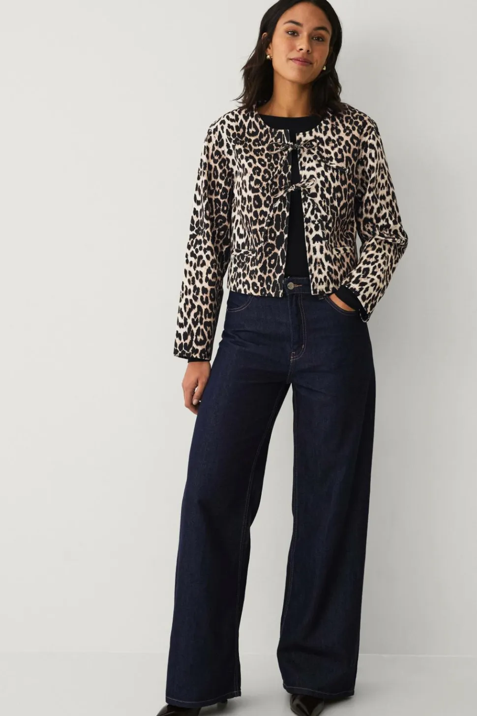 Ellos Collection Jakke med leopardprint