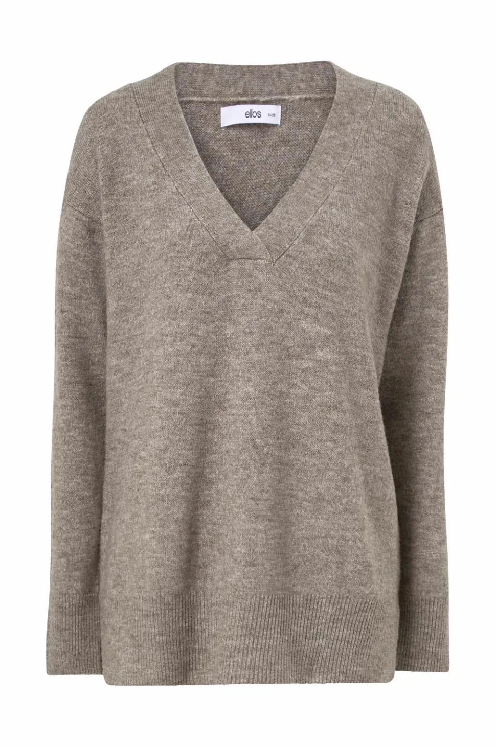 Ellos Collection Jumper i længere model med v-hals