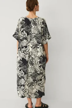 Ellos Collection Kaftan i viskose med knaplukning