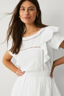 Ellos Collection Kjole med blondedetaljer