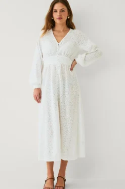 Ellos Collection Kjole med engelsk broderi