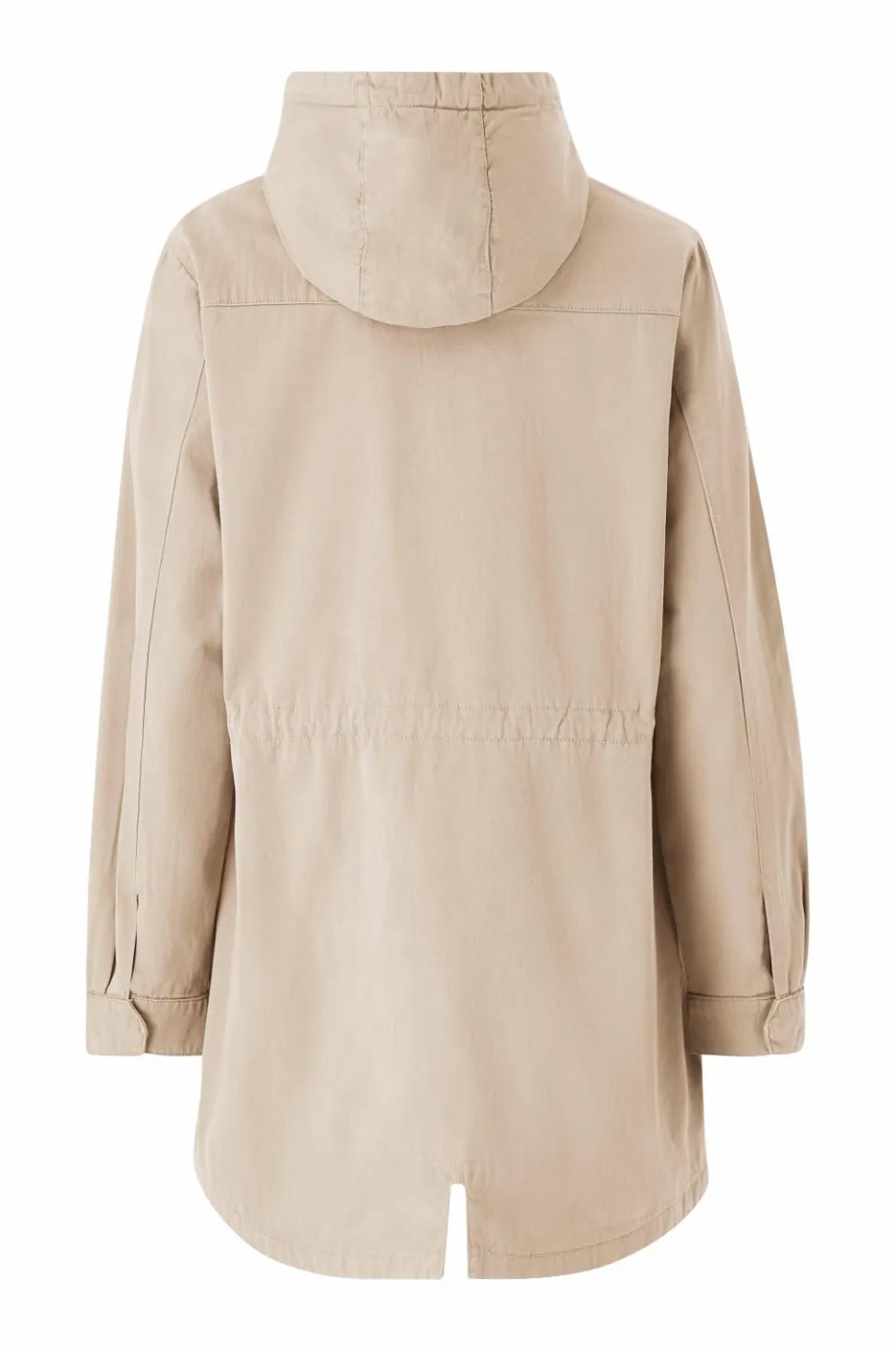 Ellos Collection Lang parka i bomuldstwill