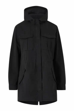 Ellos Collection Lang parka i bomuldstwill