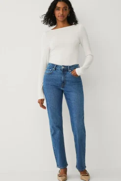 Ellos Collection Lige jeans med høj talje