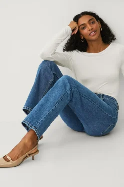 Ellos Collection Lige jeans med høj talje