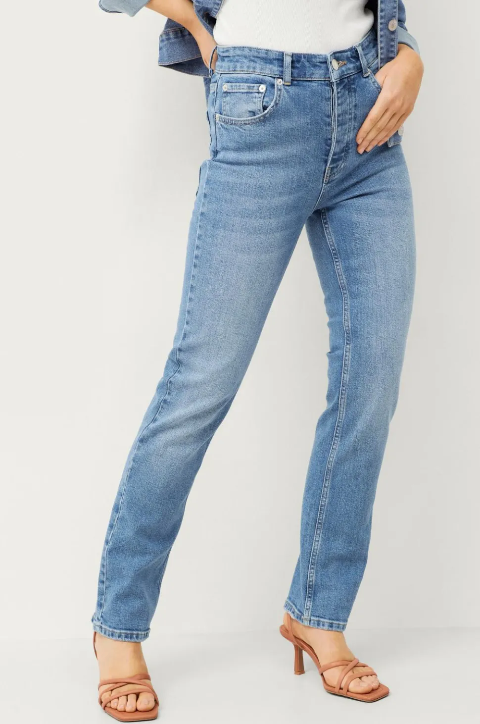 Ellos Collection Lige jeans med høj talje