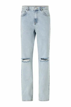 Ellos Collection Lige jeans med slid og ælde
