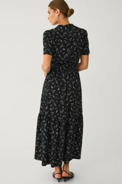 Ellos Collection Maxi kjole med smocket talje