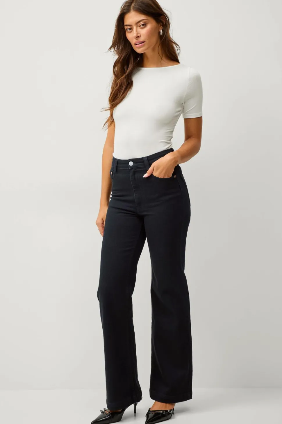 Ellos Collection Med svaj jeans Med svaj med høj talje