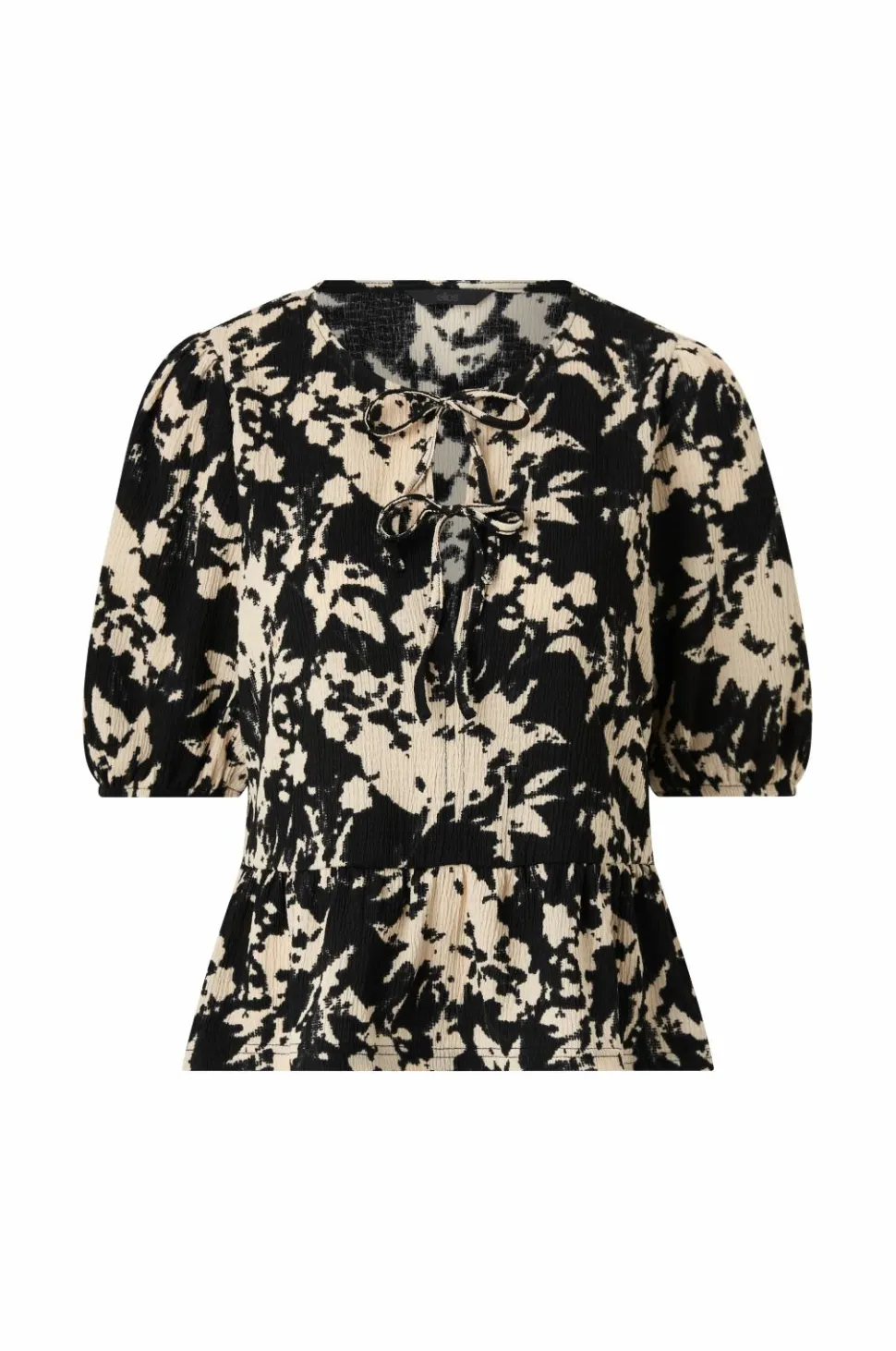 Ellos Collection Peplum-top med bindebånd
